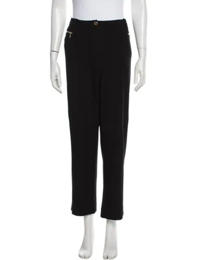 Pre-owned Voyage Straight Leg Pants In Black