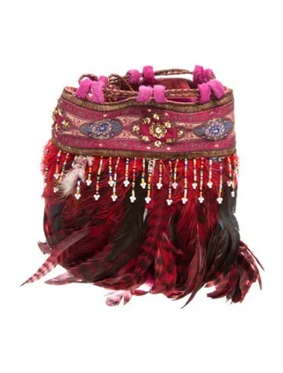 Pre-owned Voyage Top Handle Bag In Burgundy