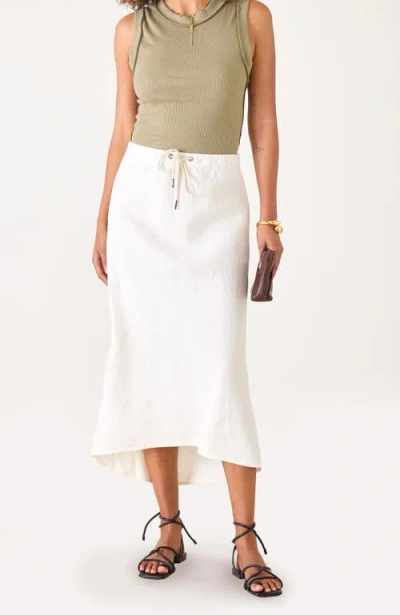 Voyageur By Mersea Aix Linen Maxi Skirt In Green