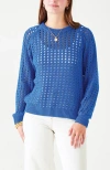 Voyageur By Mersea Amalfi Cotton Crochet Sweater