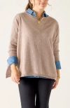 Voyageur By Mersea Catalina Cashmere Sweater In Brown