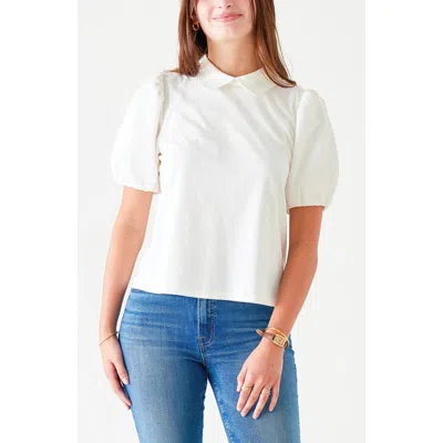 Voyageur By Mersea Francie Collar Top In White