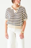 Voyageur By Mersea Lombard Crochet Polo Sweater