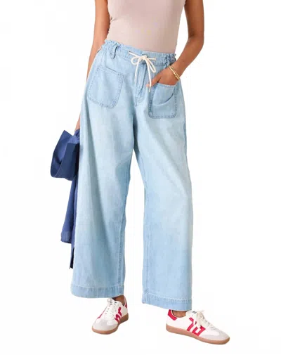 Voyageur By Mersea Londonberry Pant In Salty Blue In Multi