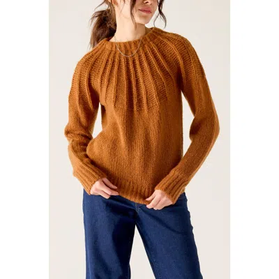 Voyageur By Mersea Noelle Ribbon Cashmere Sweater In Blue