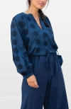 Voyageur By Mersea Poete Eyelet Top In Blue