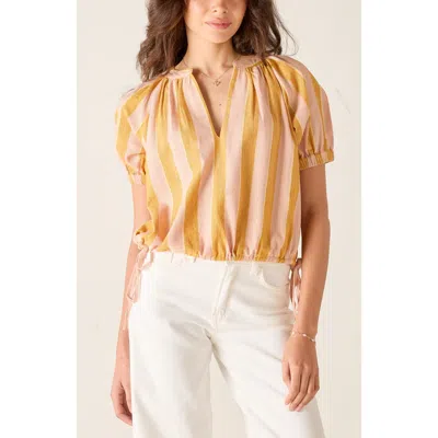 Voyageur By Mersea Poete Short Sleeve Top In Multi