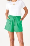 Voyageur By Mersea Porto Poplin Drawstring Short In Green