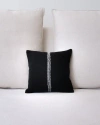 Voz Centro Lineas Square Small Pillow In Black/ivory