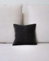 Voz Chevron Pillow Small In Pewter/black