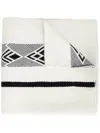 Voz 'diagonal' Shawl In White