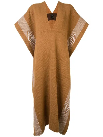 Voz Diamante Poncho In Brown