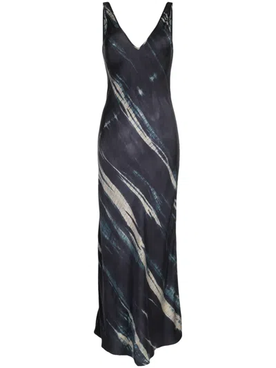 Voz Klassisches Kleid In Blue