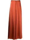 Voz High-waist Wide-leg Trousers In Rot