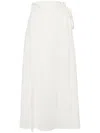 Voz High-waisted Wrap Skirt In Neutrals