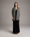 Voz Lineas Shawl In Black/ivory