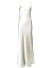 Voz Liquid Slip Dress In Neutral