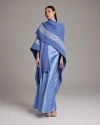 Voz Long Estrella Duster In Perwinkle/ivory
