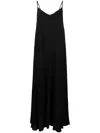 Voz Double-layer Cami Dress In Black