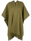 Voz Short-sleeve Flared Cardi-coat In Green
