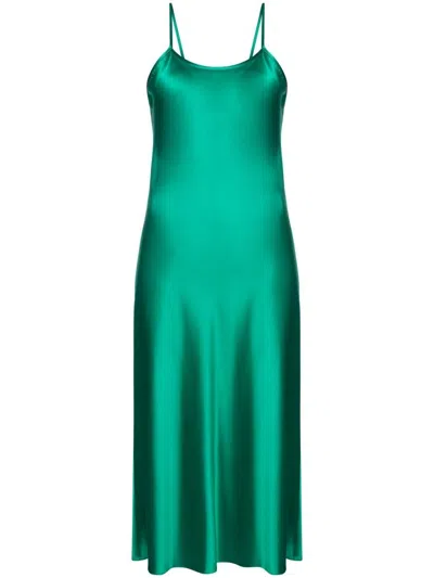 Voz Silk-satin Slip Dress In Gold