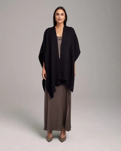 Voz Solid Alpaca Duster In Black