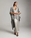 Voz Solid Alpaca Duster In Light Grey