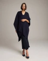 Voz Solid Alpaca Duster In Navy