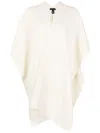 Voz Open Front Poncho In Neutrals