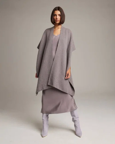Voz Solid Alpaca Duster In Opal