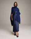 Voz Solid Alpaca Duster In Royal Blue