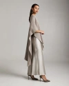 Voz Solid Alpaca Duster In Taupe