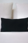 Voz Solid Lumbar Pillow In Black
