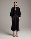 Voz Textured Cotton Bolero In Black