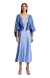 Voz Textured Cotton Bolero In Blue