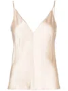 Voz Liquid Camisole In Neutrals
