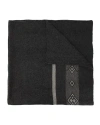 Voz Wide Diagonal Alpaca Blanket In Charcoal/grey