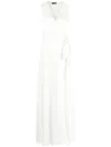 Voz Wrap-style Maxi Dress In White