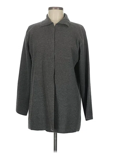 Pre-owned Vp Collections Cardigan Sweater In Gray