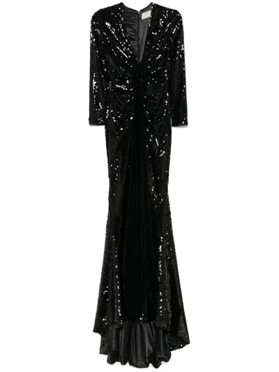 V:pm Atelier Athena Maxi Dress In Black