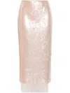V:pm Atelier Citrus Sequinned Pencil Skirt In Neutrals