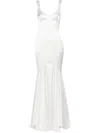 V:pm Atelier Crimson Maxi Dress In White