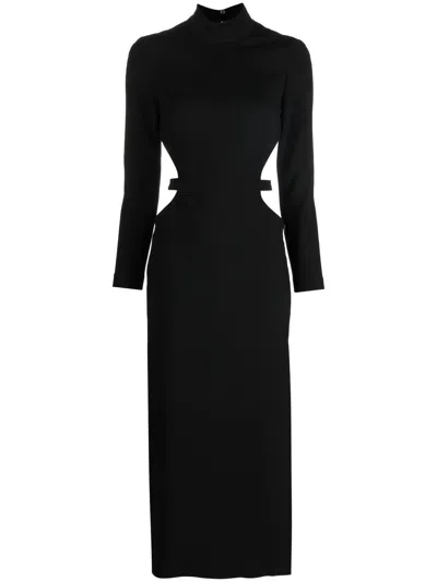 V:pm Atelier Kleid Mit Stehkragen In Black