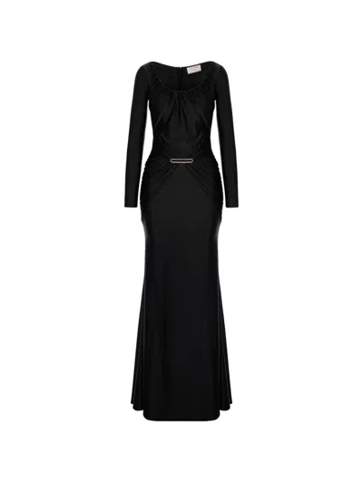 V:pm Atelier Delia Ruched Dress In Black