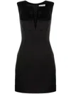 V:pm Atelier Delora V-neck Minidress In Black