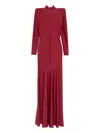 V:pm Atelier Irma Long-sleeve Maxi Dress In Red