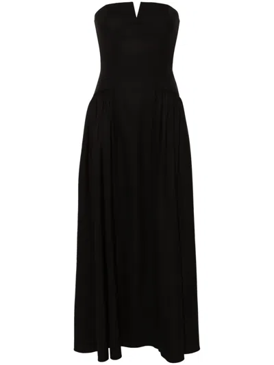 V:pm Atelier Lilis Strapless Maxi Dress In Black