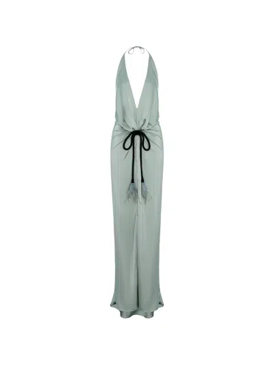 V:pm Atelier Lily Sleeveless Maxi Dress In Green
