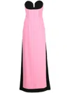 V:pm Atelier Opal Colourblock Gown In Pink