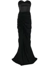 V:pm Atelier Rhea Maxi Dress In Black